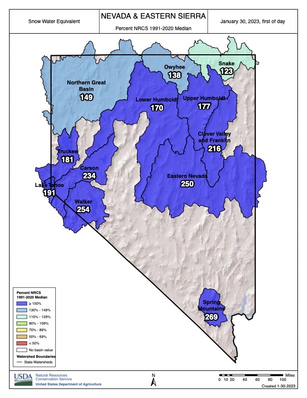 Western Nevada snowpack puts ‘dent’ in drought Serving Carson City